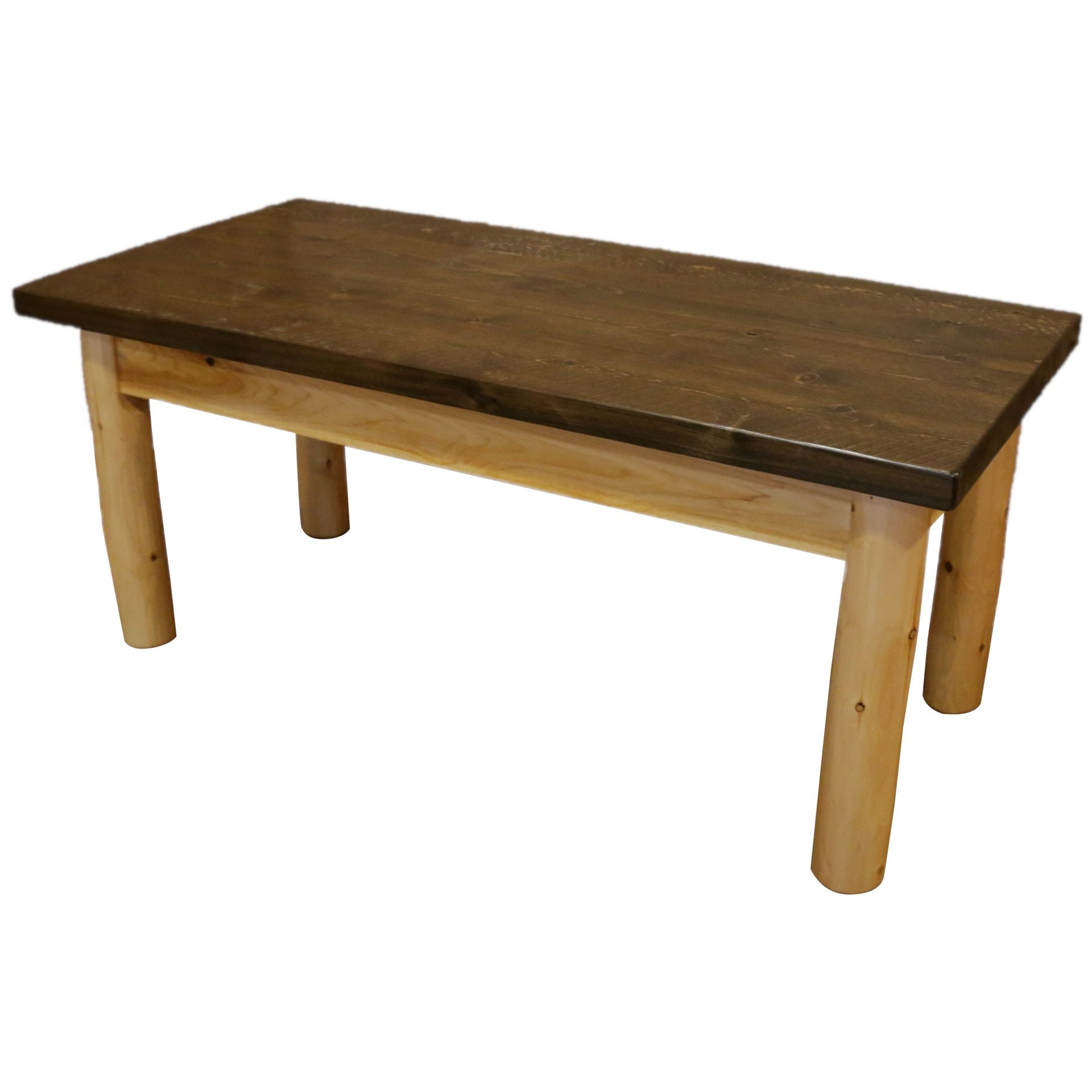 White Cedar Log Mountain Collection Coffee Table