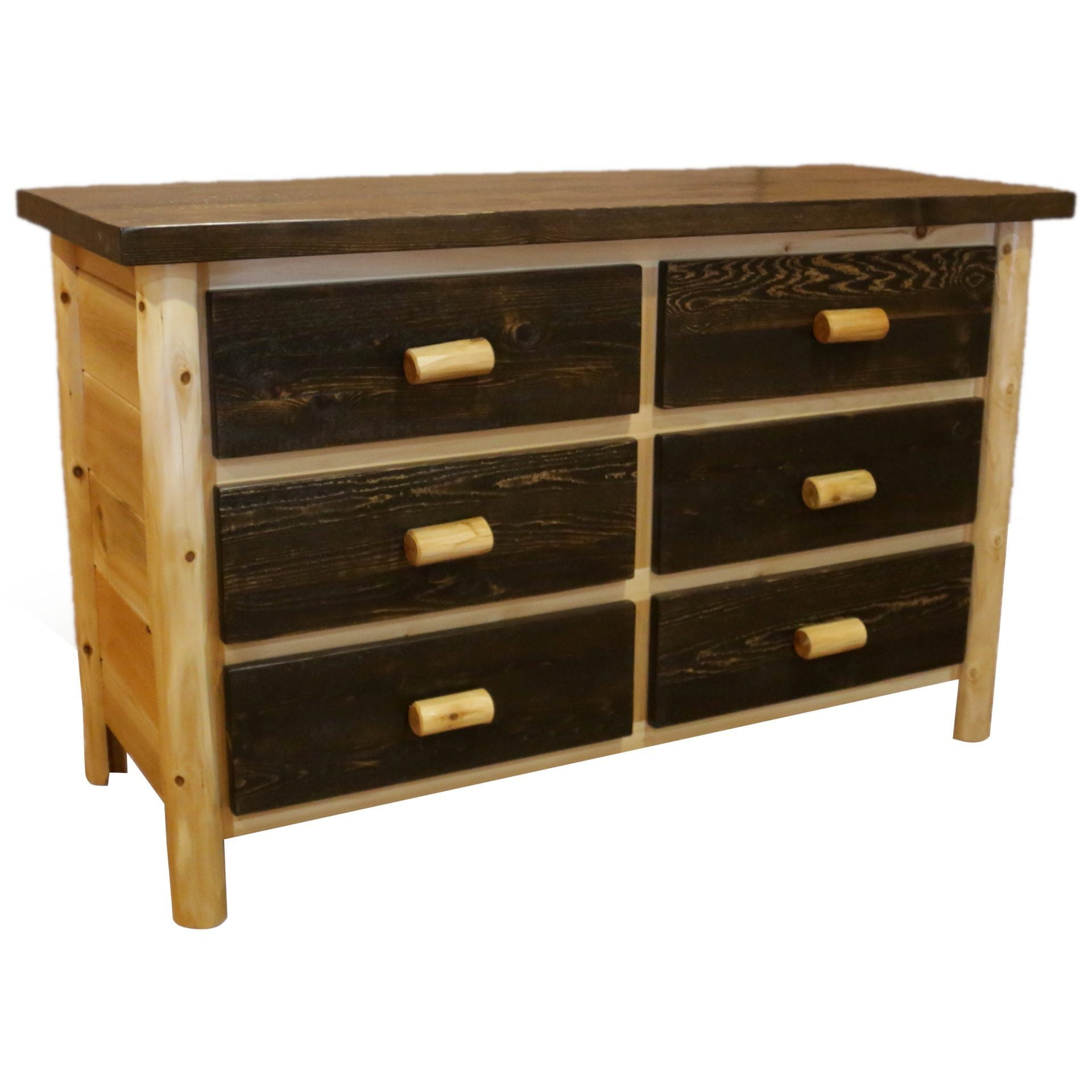 White Cedar Log Mountain Collection Dresser