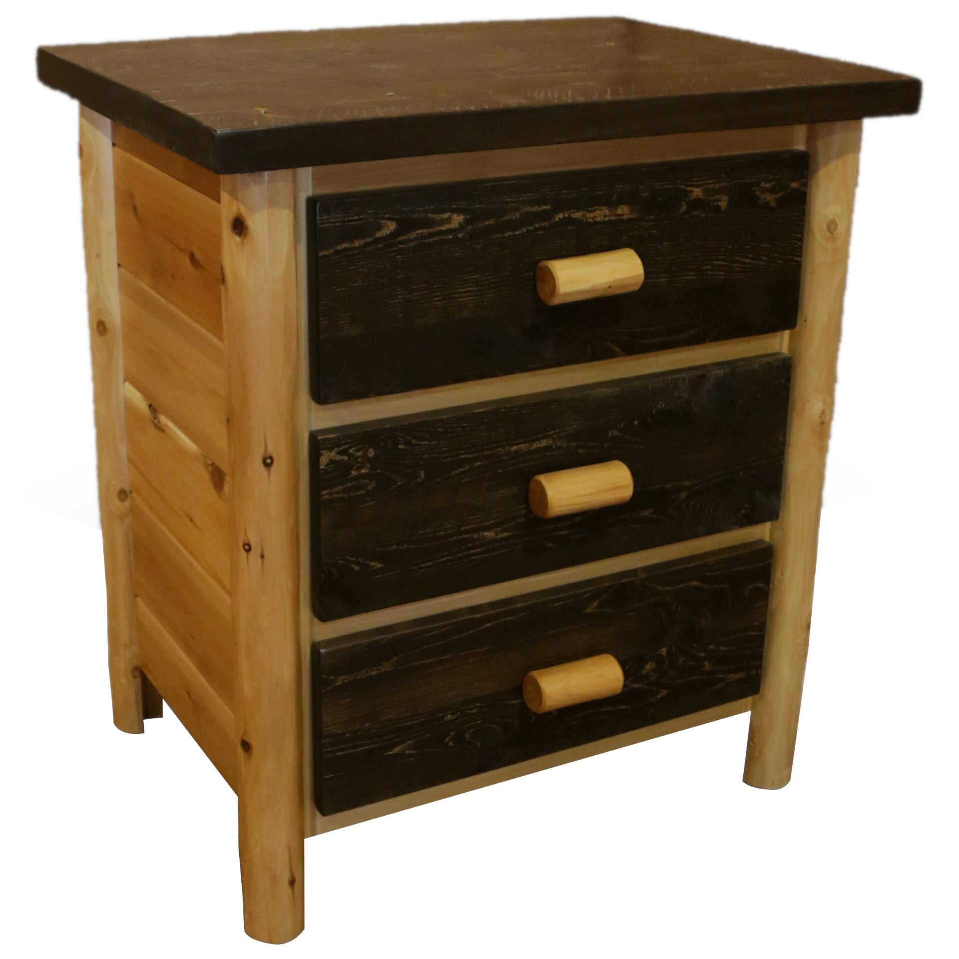 White Cedar Log Mountain Collection Chest