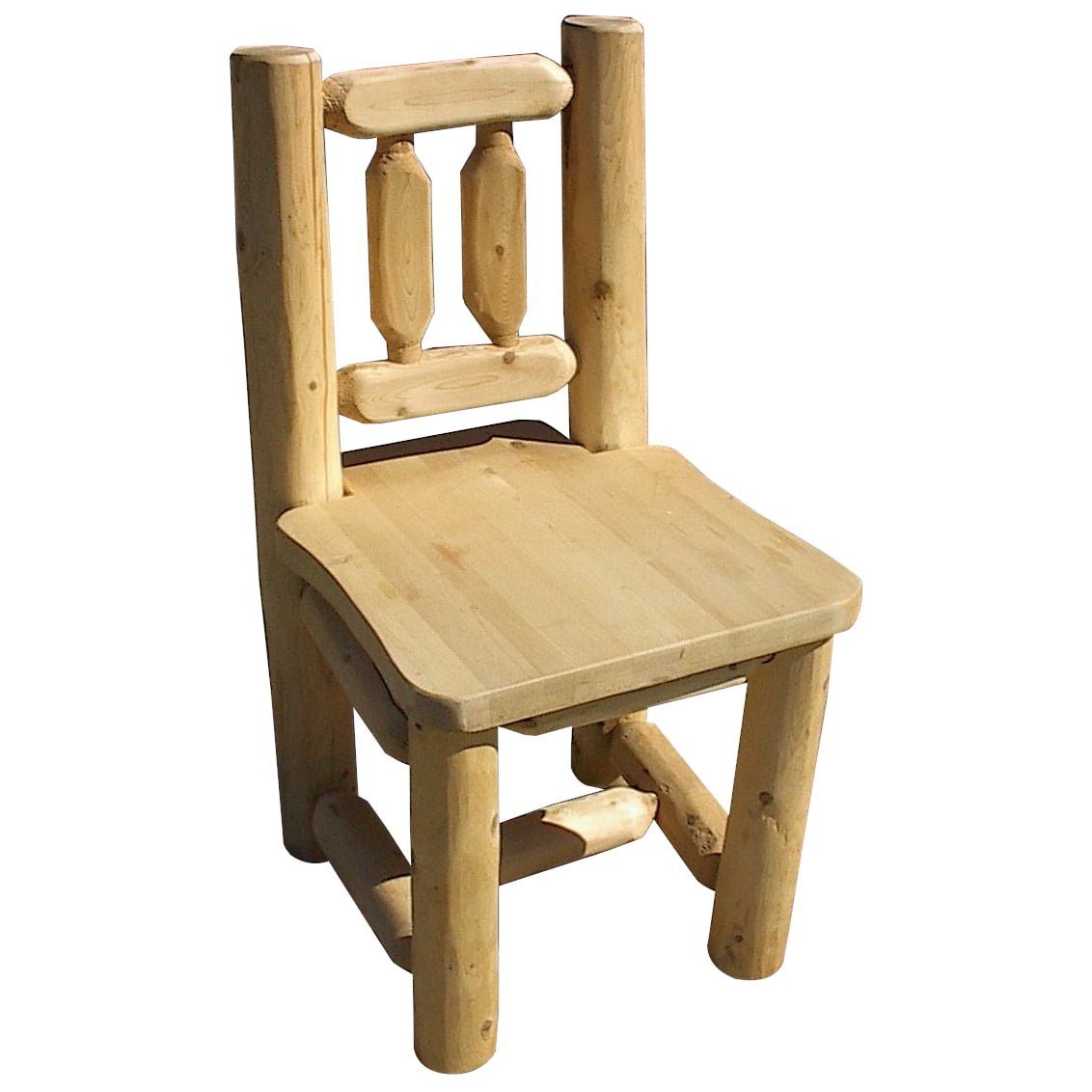 White Cedar Log Dining Chair
