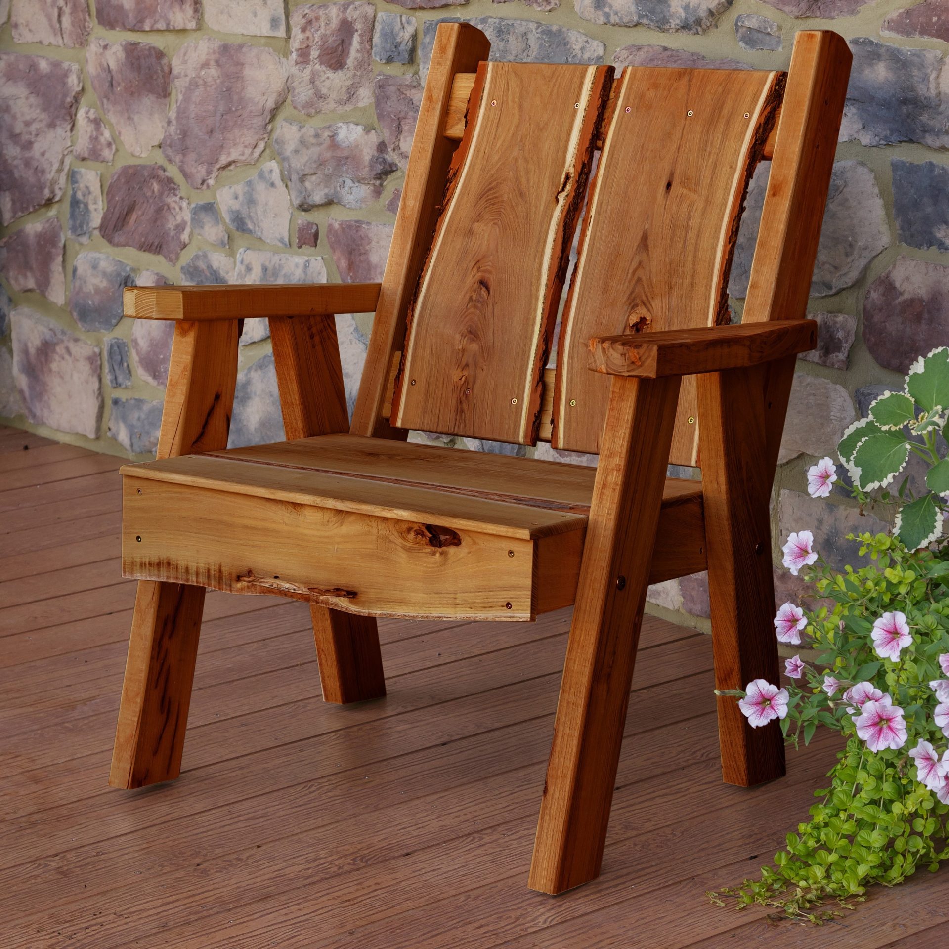 Live Edge Locust Timberland Chair