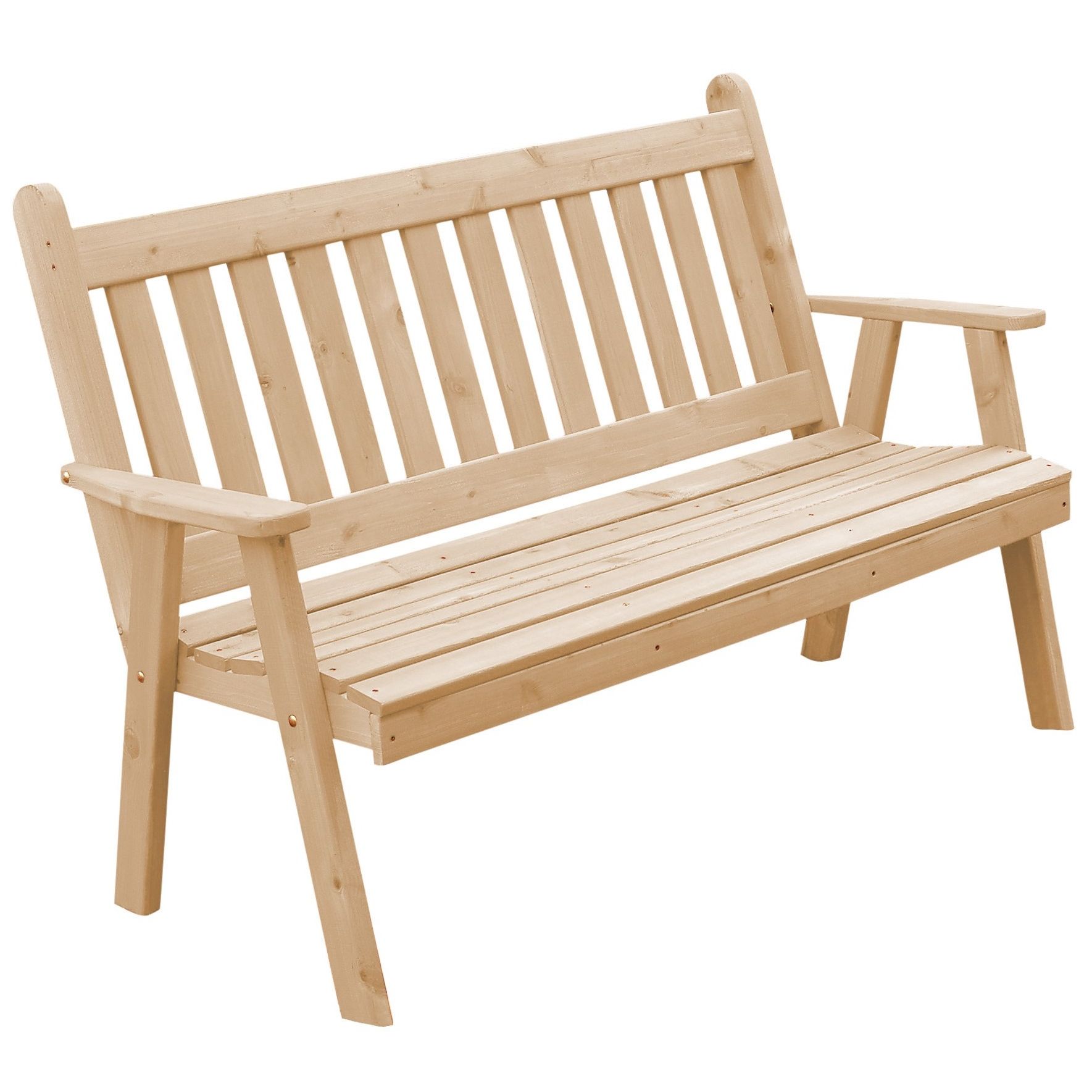 Pine Traditional English Garden Bench