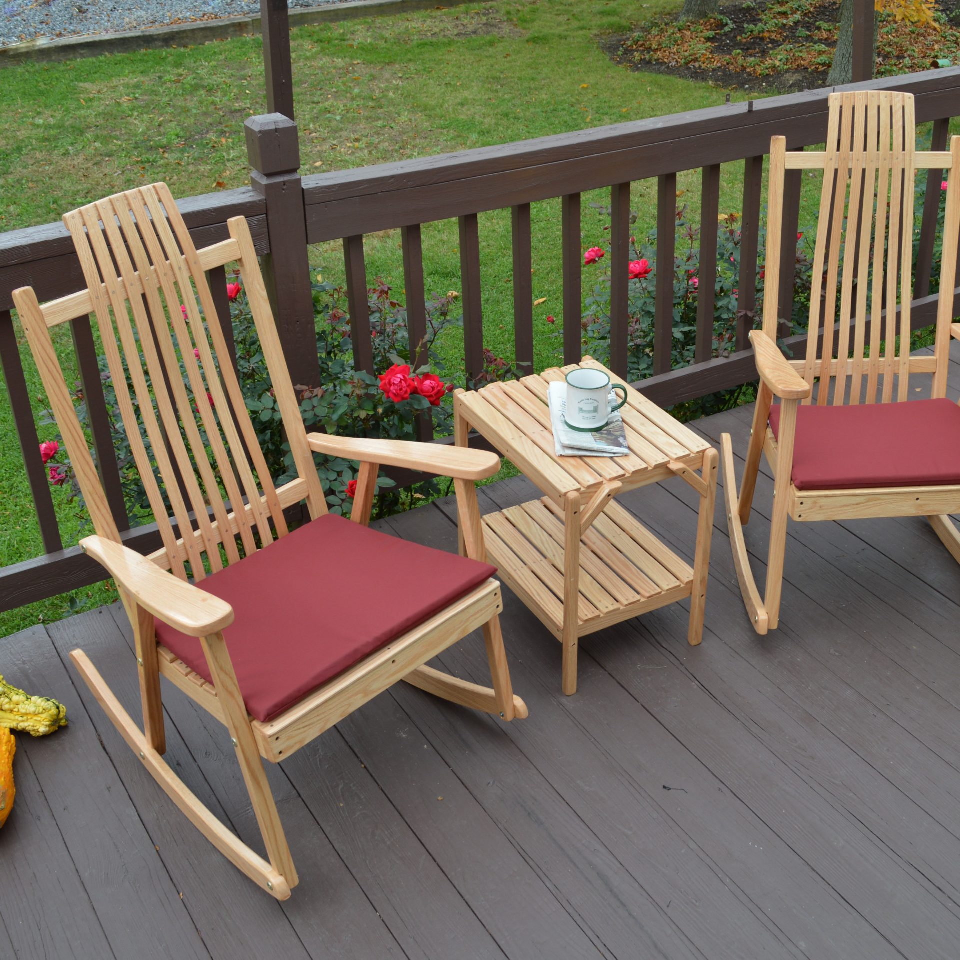 Bent Oak Rocker Set
