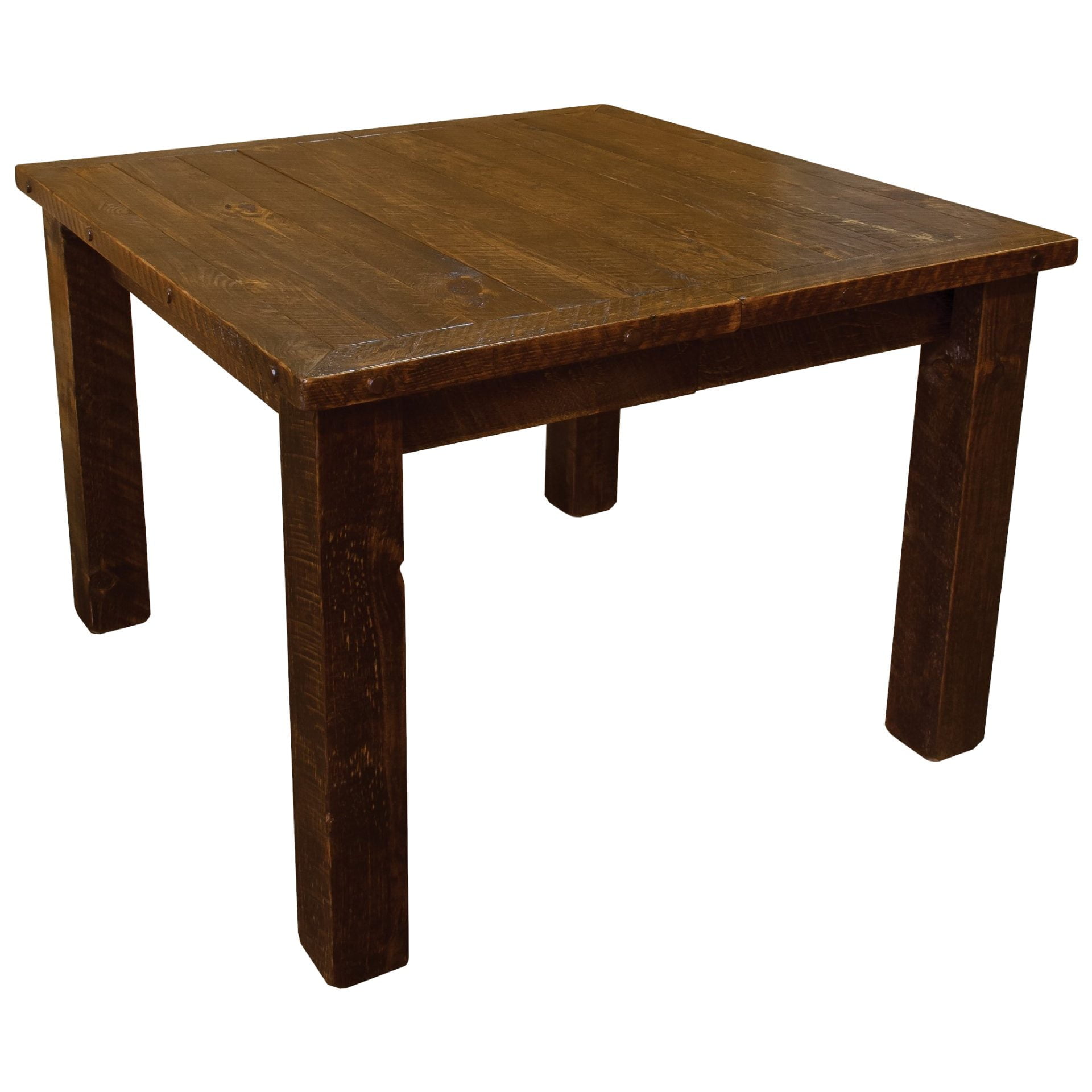 Barnwood Style Timber Peg Extension Dining Table