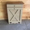 Farmhouse Rustic Pine Tilt Out Trash Bin/Can