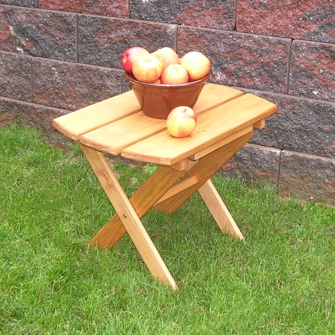 Pressure Treated Pine Folding End Table