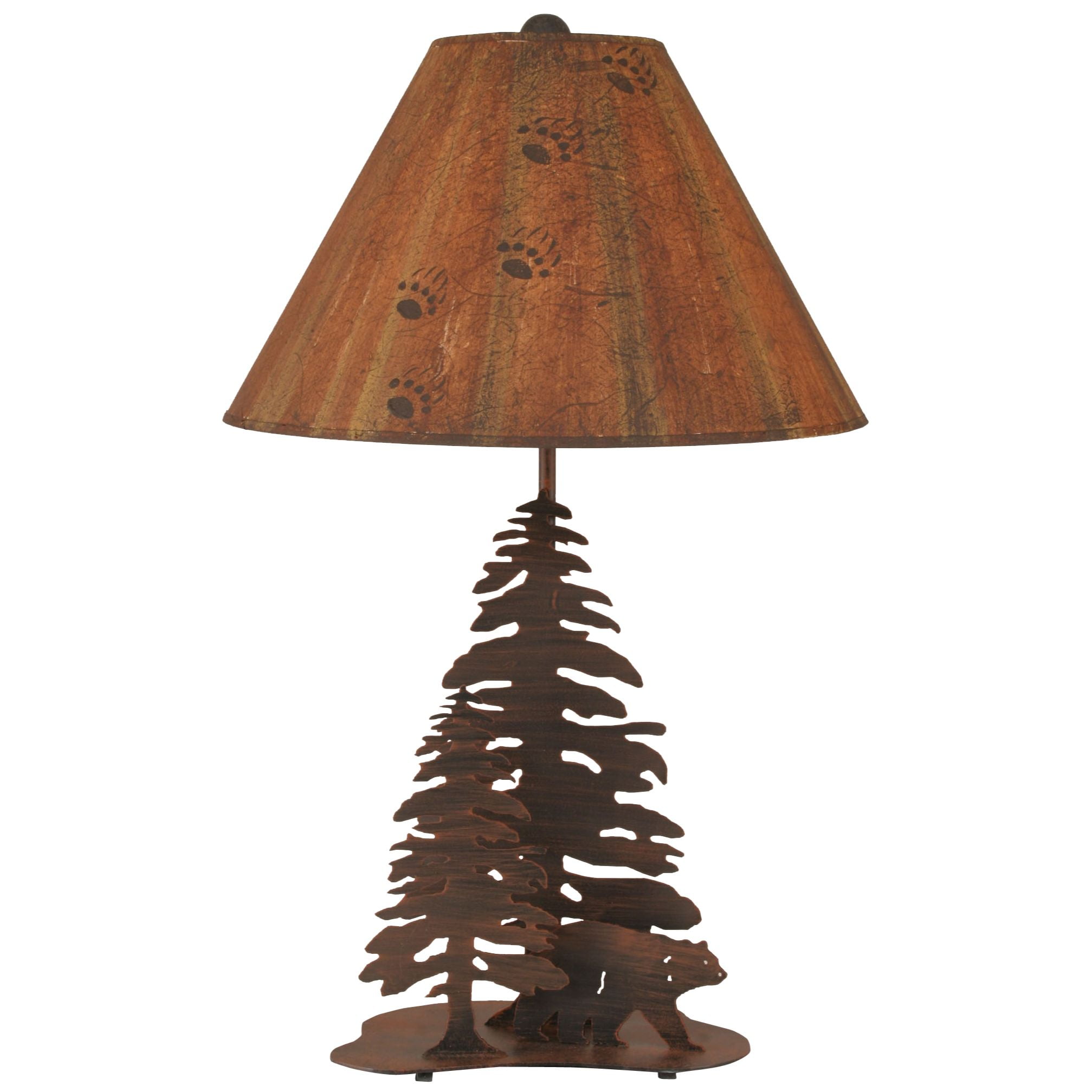 Nature Scene Table Lamp with Trees