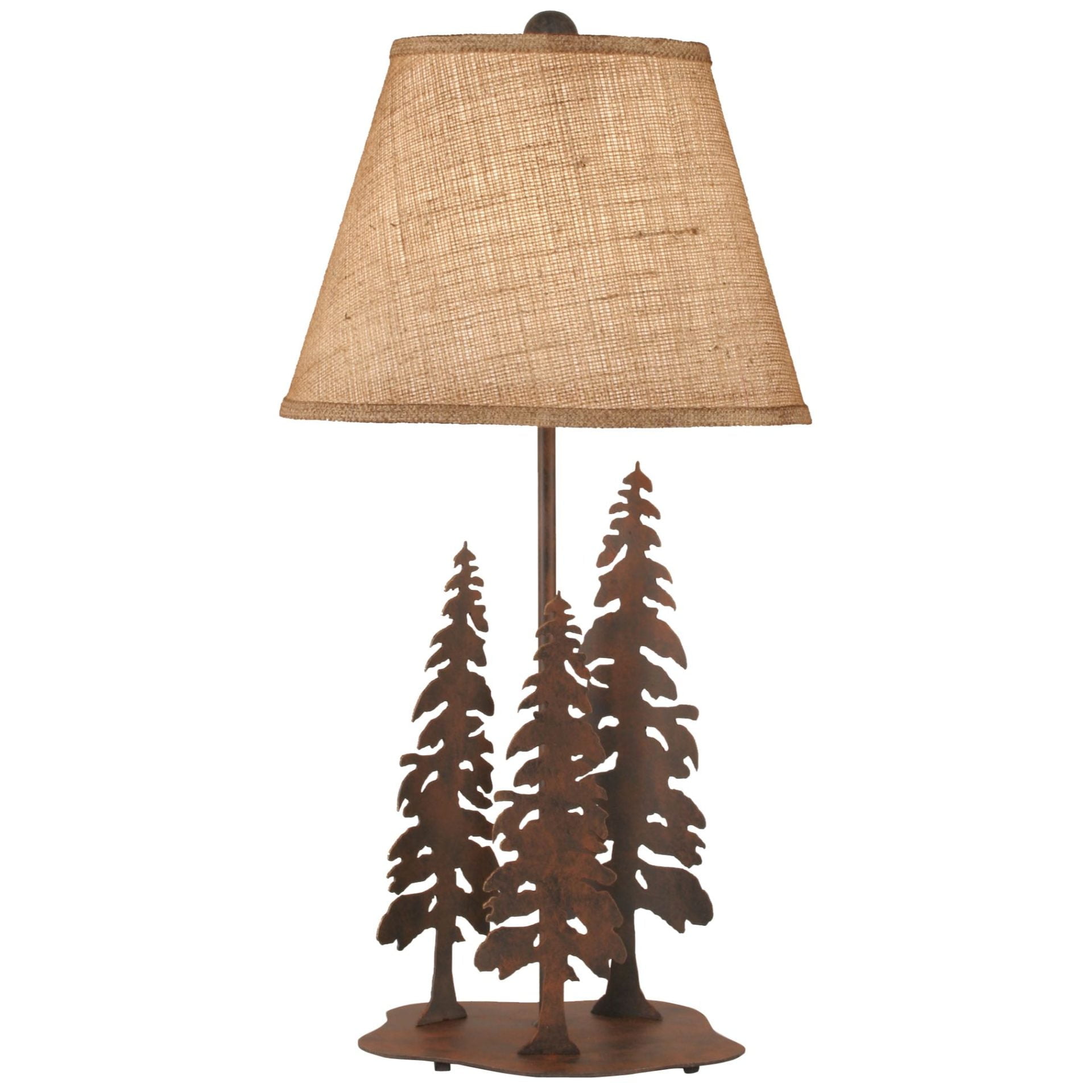 Iron Nature Scene Table Lamp with Circle of Trees