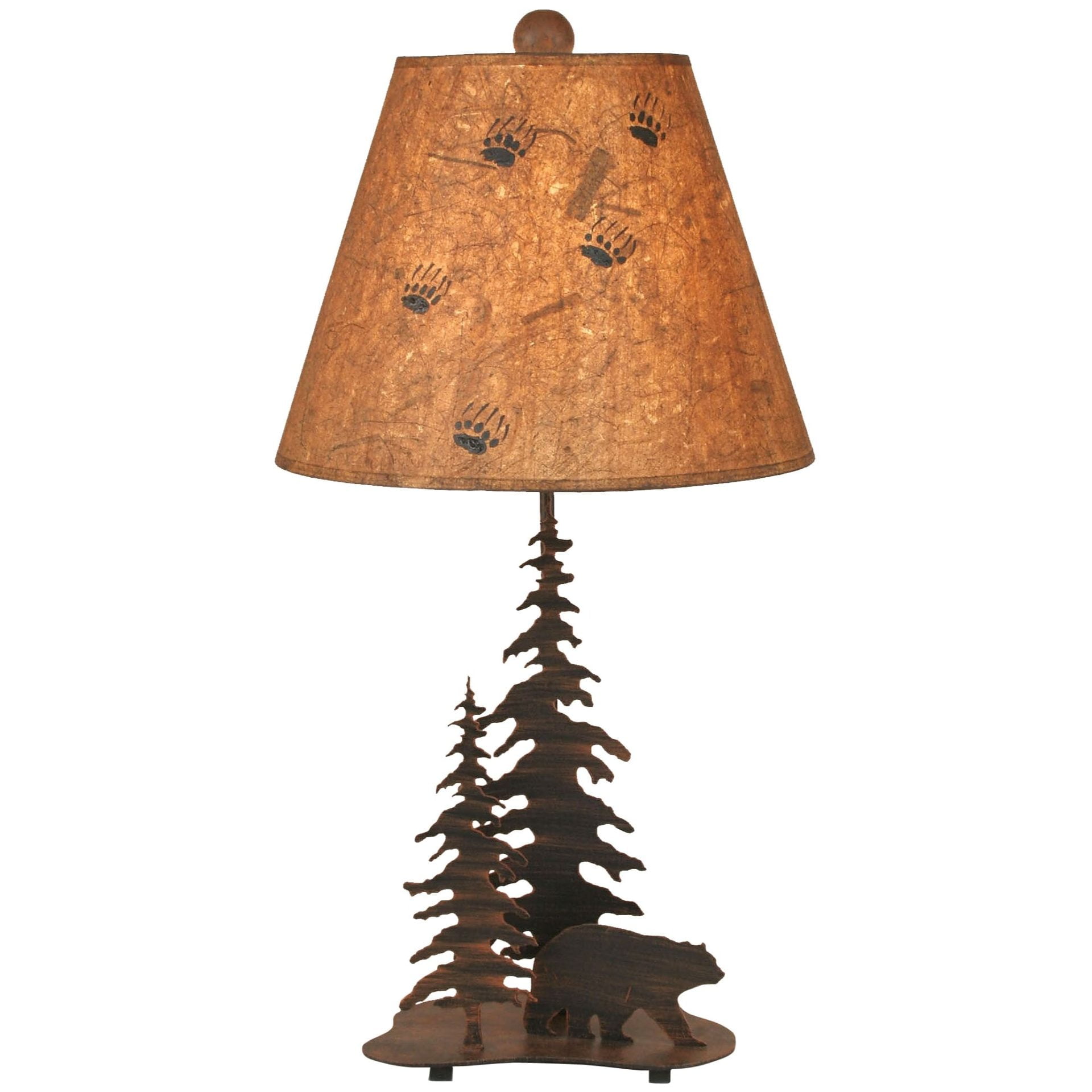 Nature Scene Table Lamp with Trees