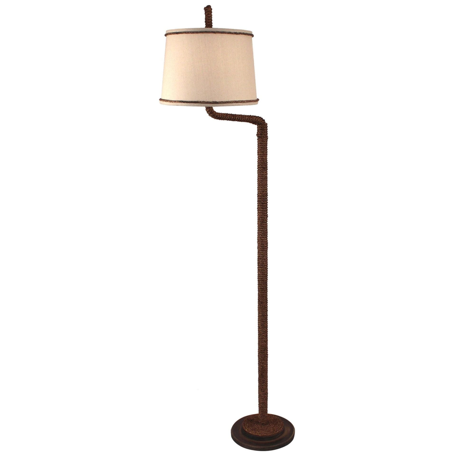 Swing Arm Floor Lamp with Rope