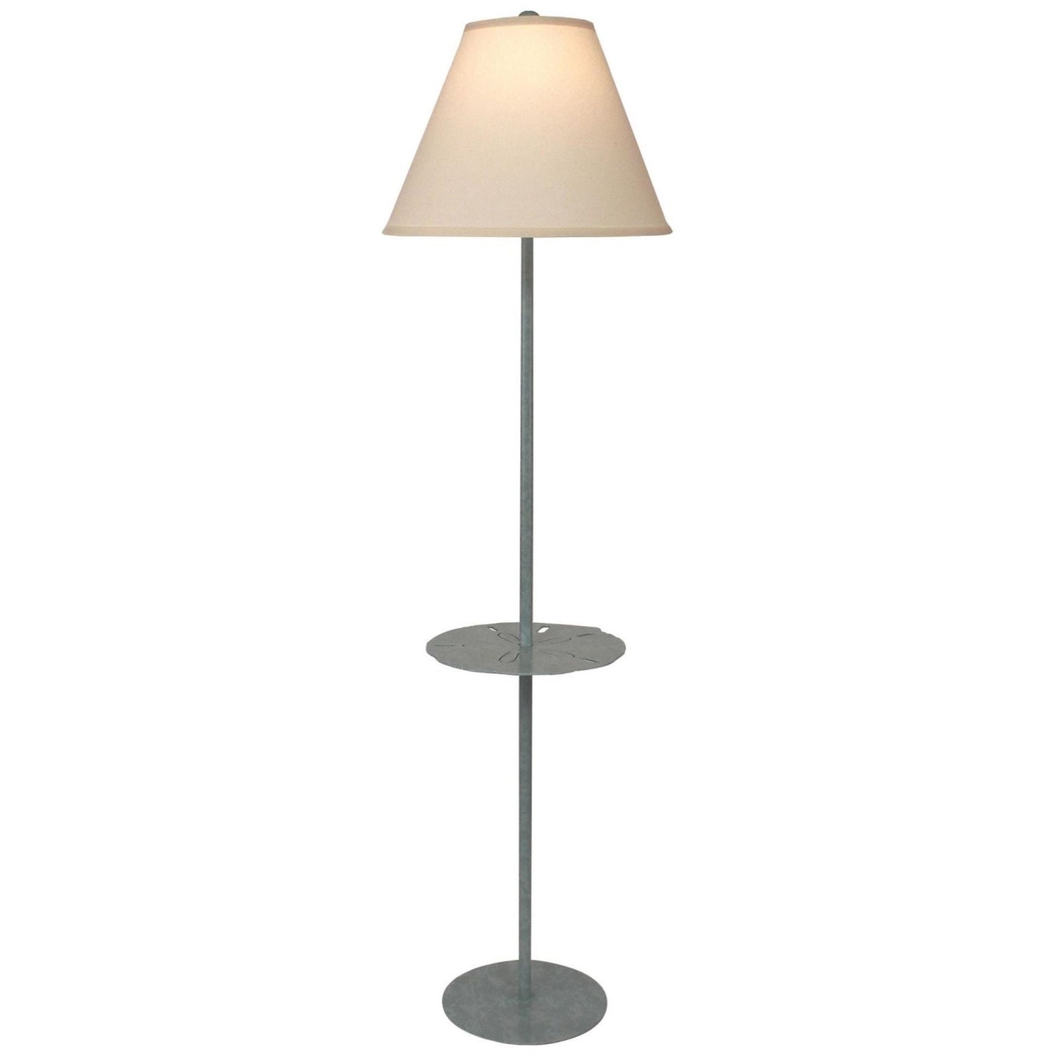 Sand Dollar Tray Floor Lamp