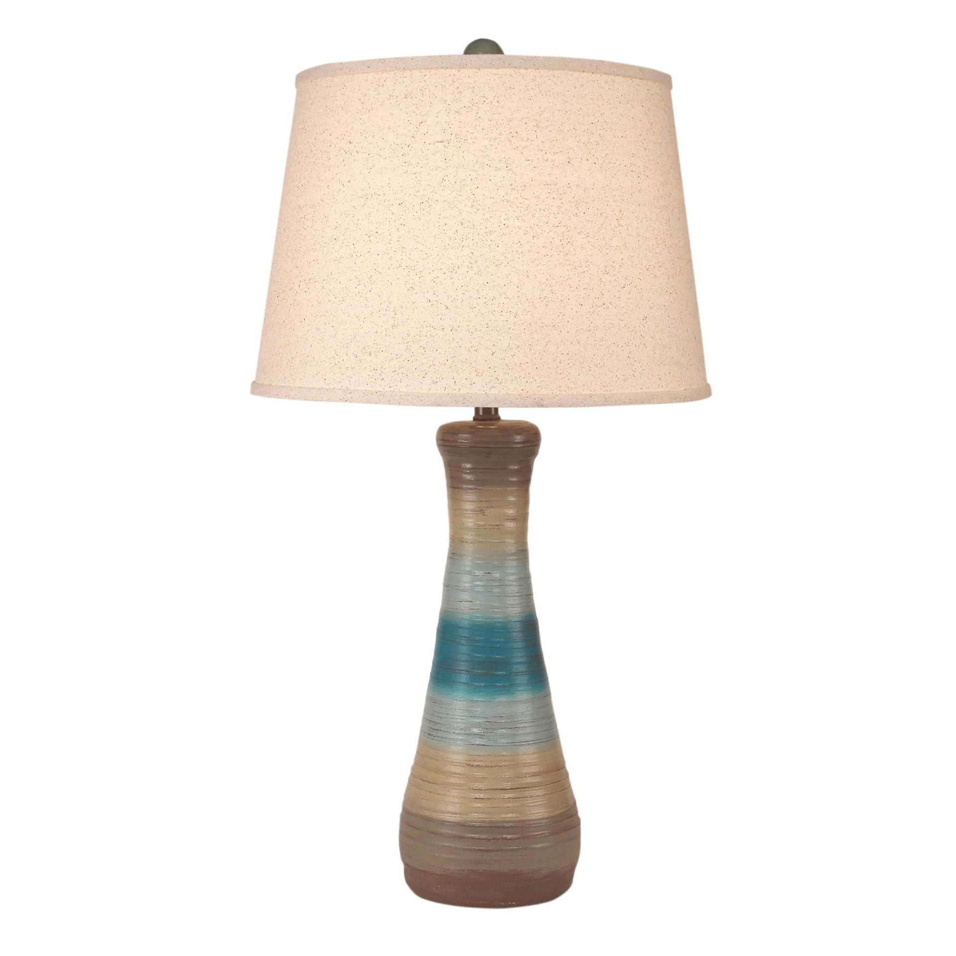 Ribbed Hourglass Table Lamp