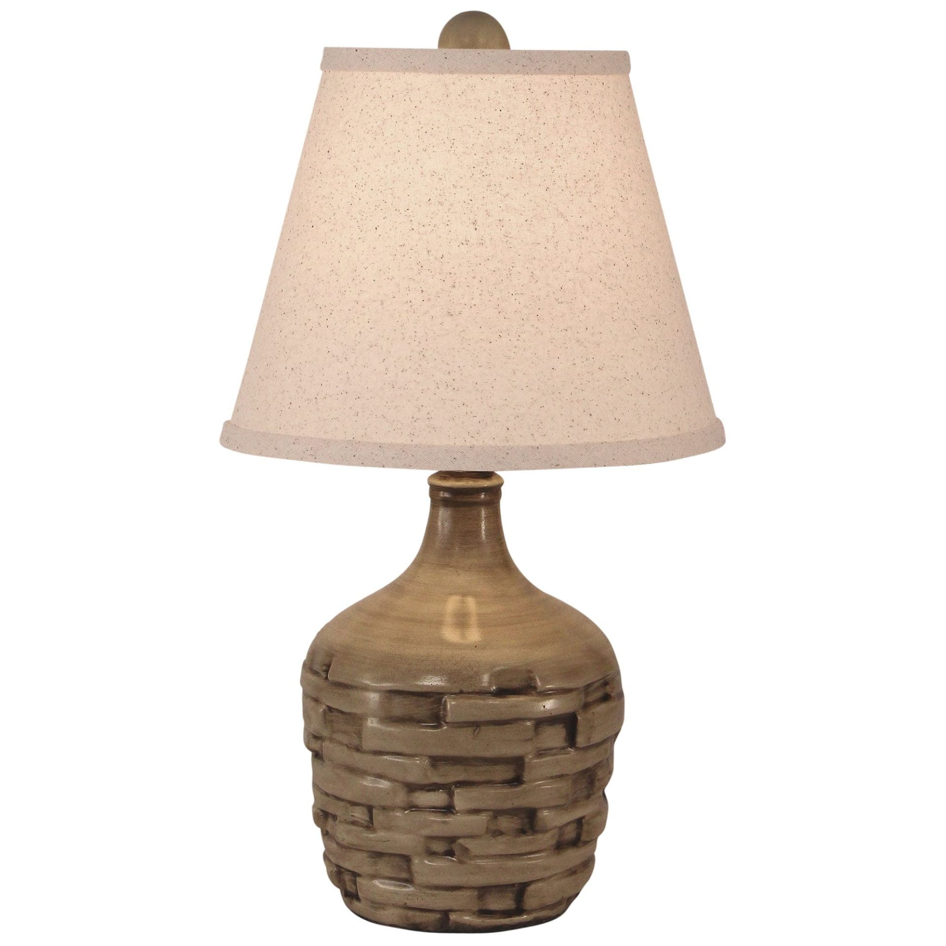 Short Thatched Table Lamp