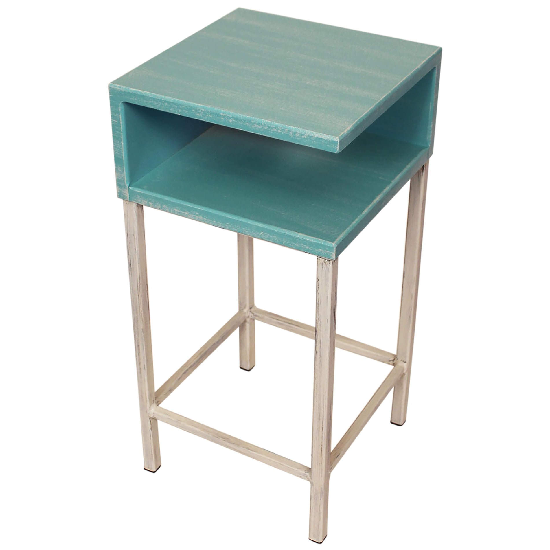 Coastal Drink Table with Shelf