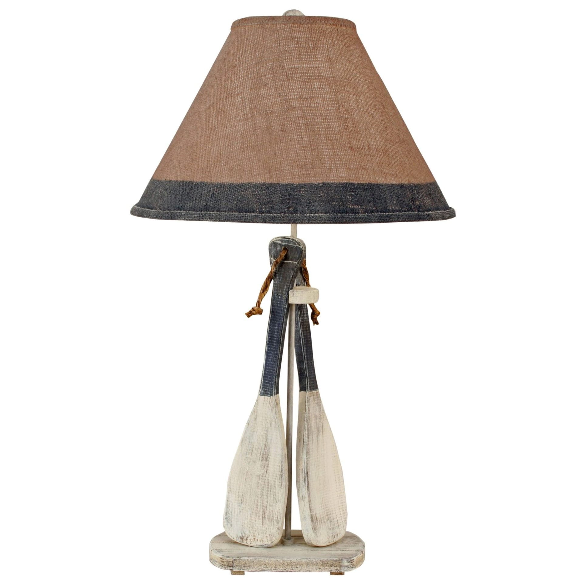 2-Paddle Table Lamp with Rope