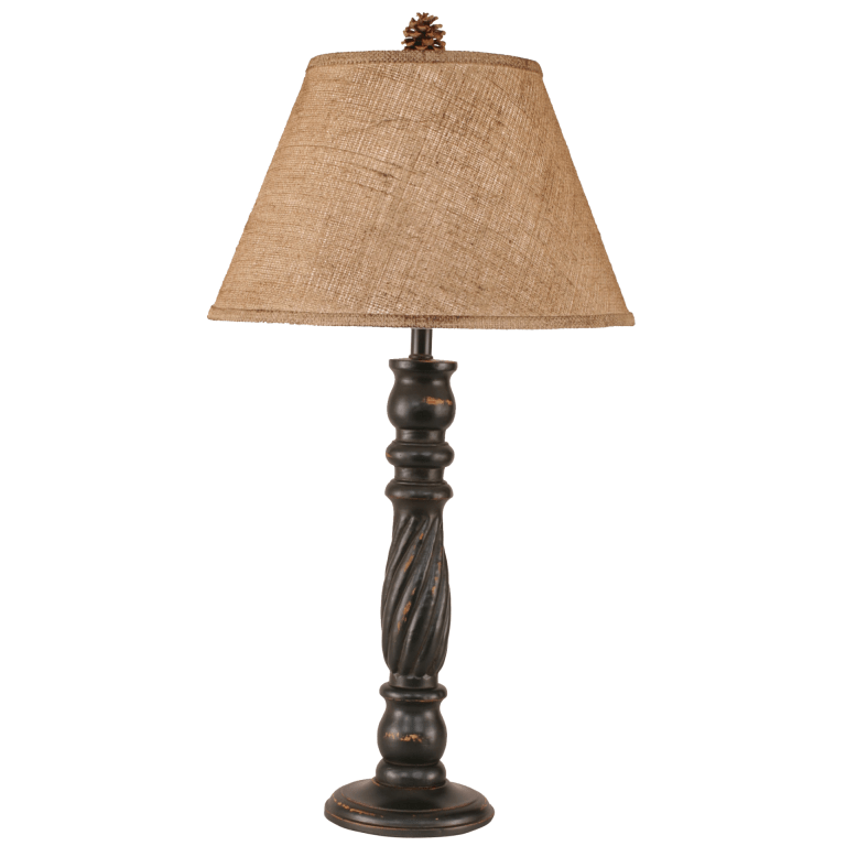 Swirl Candlestick Table Lamp