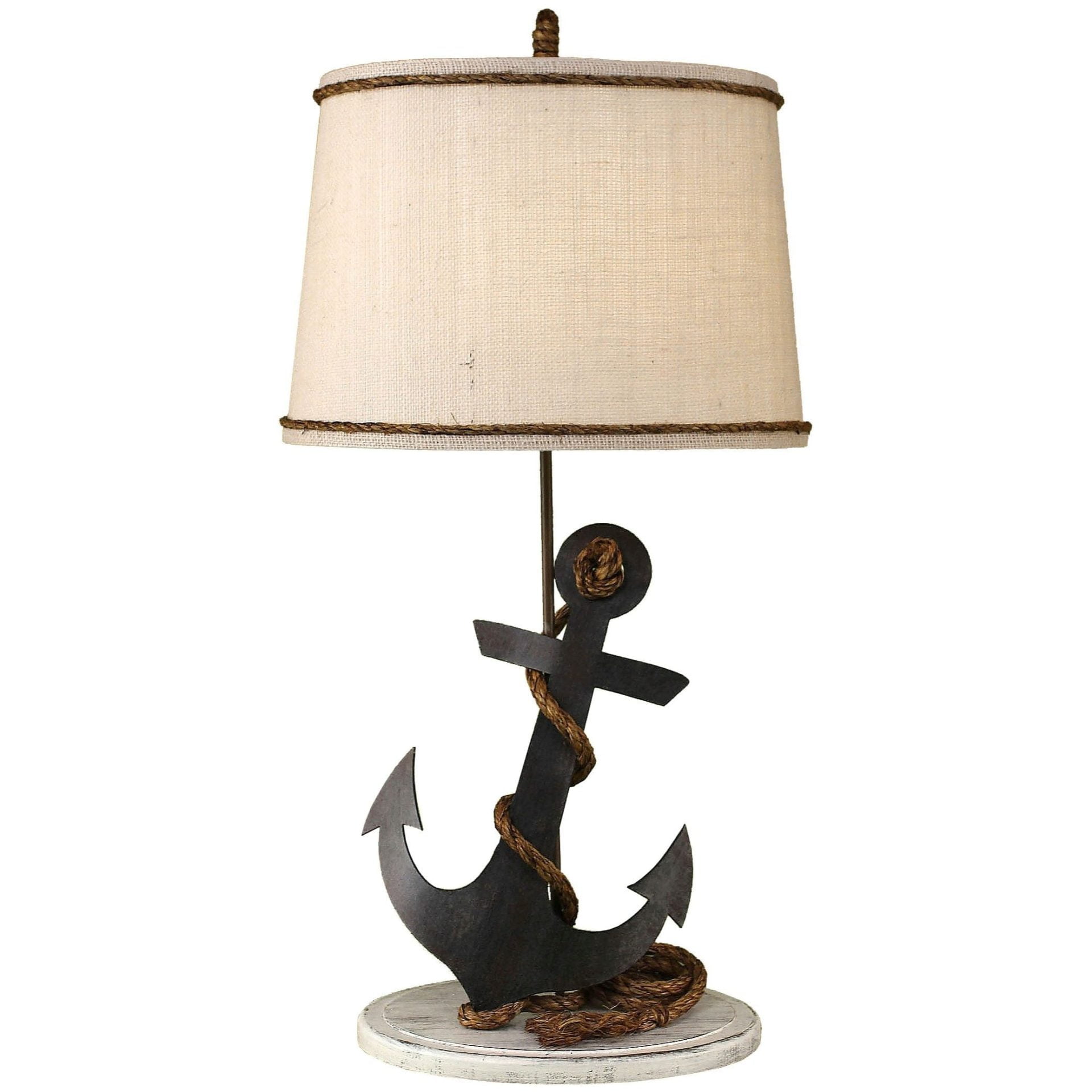 Tarnished Anchor Table Lamp