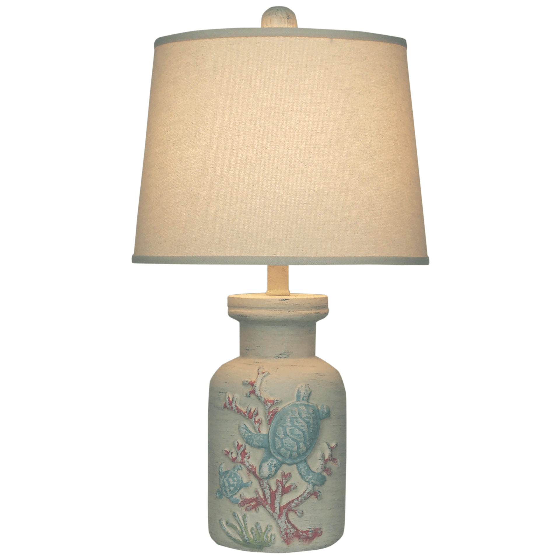 Turtle Coral Table Lamp