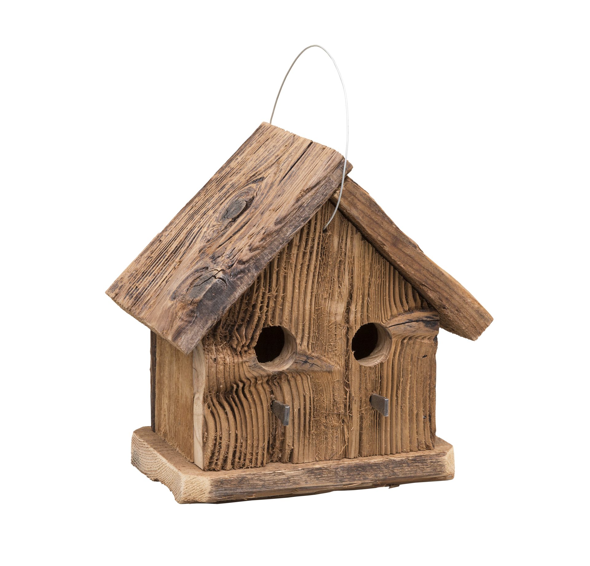 Rustic Barnwood 2 Hole Condo Bird House