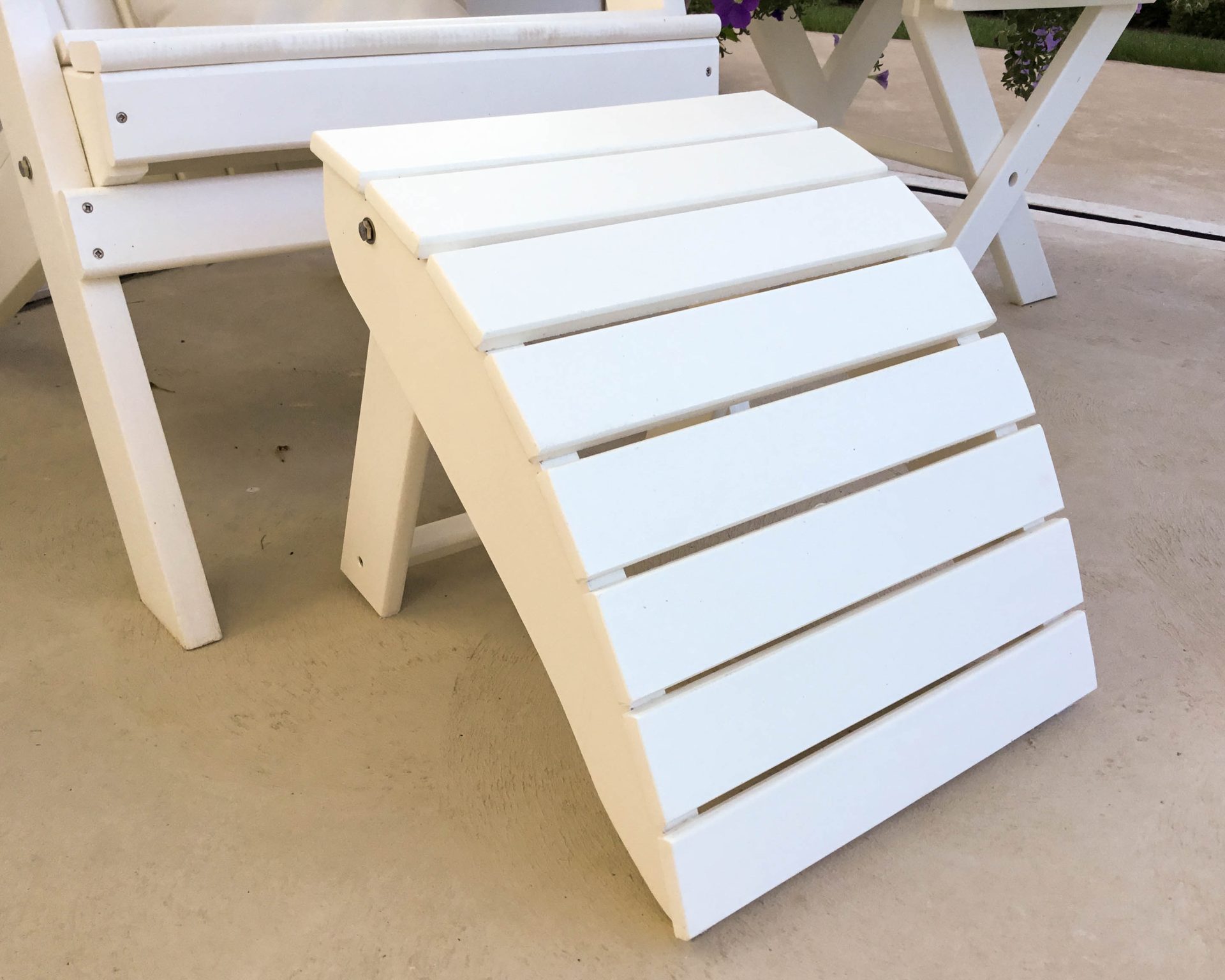 Poly Lumber Folding Ottoman - 18 Standard Colors