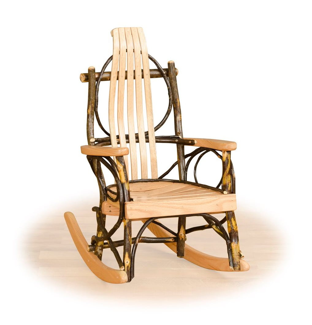 Rustic Hickory Twig Childrens’ Rocking Chair