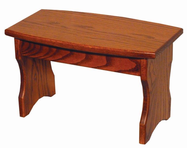 Child's Oak Curved Front Bench