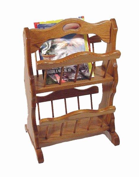 Rustic Double Magazine Rack