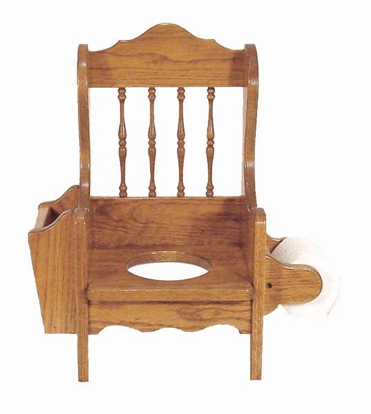 Rustic Oak Potty Training Chair