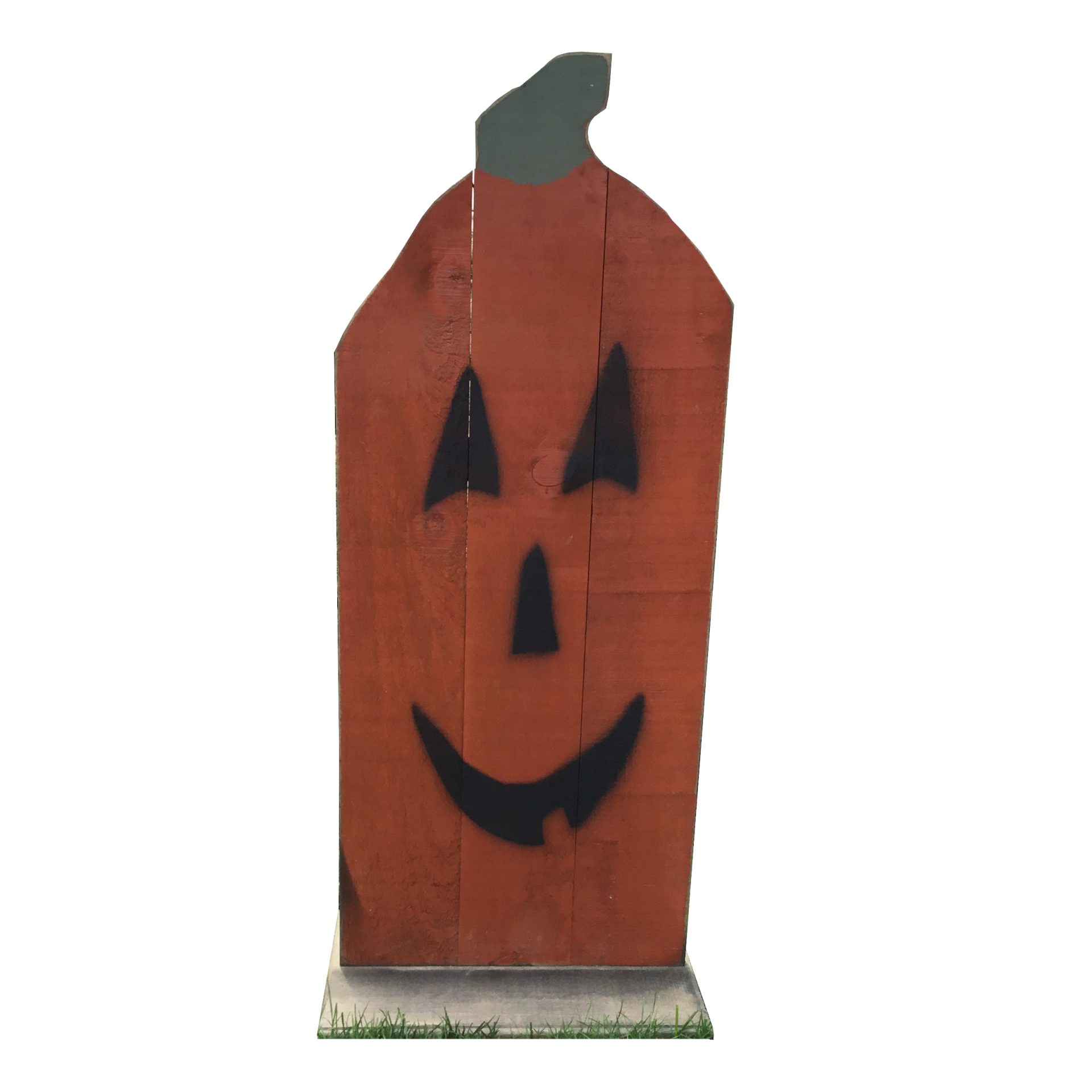 Primitive Rustic Large Wooden Plank Standing Mr Pumpkin