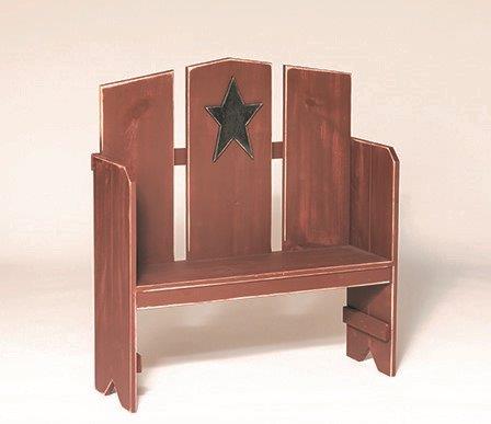 Farmhouse Style – Pine Miniature Deacon’s Picket Bench