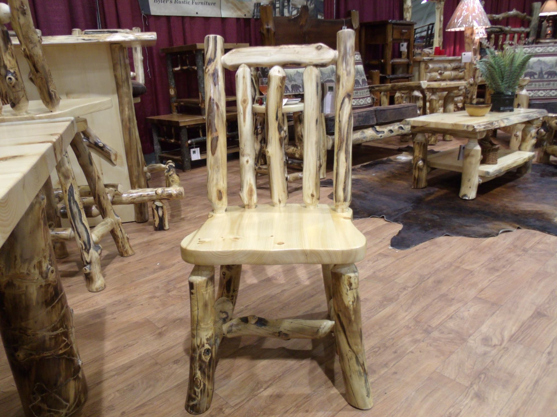 Rustic Aspen Log Side Chairs *Set of 2*