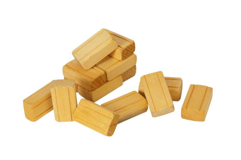 Wood Hay / Straw  Bales – Set of 16