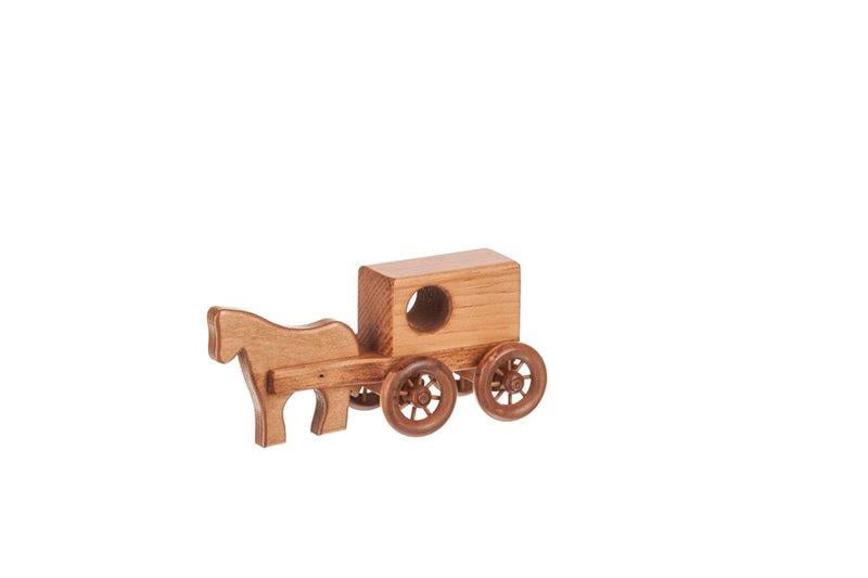 Children’s Small Wood Horse and Buggy