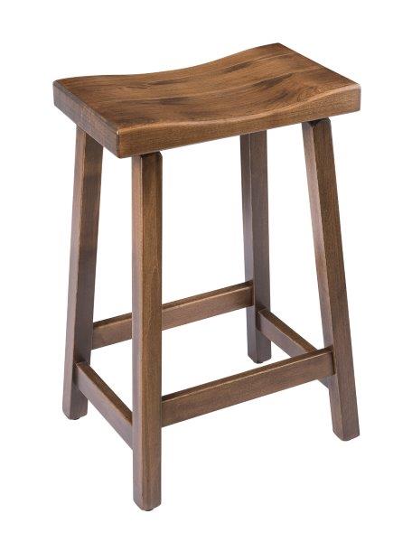 Rustic Bar Stool – Urban Stool in Maple Wood with Stain Options