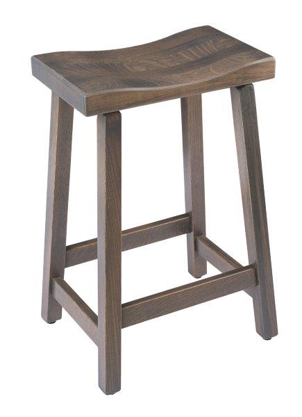 Rustic Bar Stool – Urban Stool in Quarter Sawn Oak with Stain Options