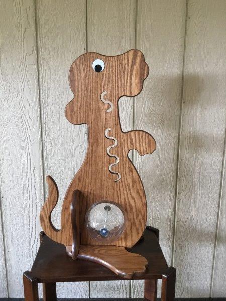 Rustic Puppy Piggy Bank