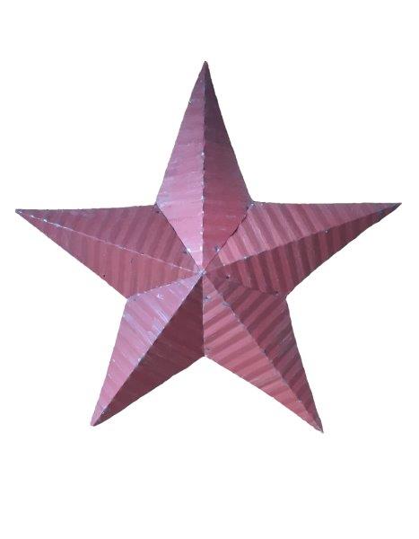 Tin Rustic Barn Star Garden Decor – Various Sizes and Colors