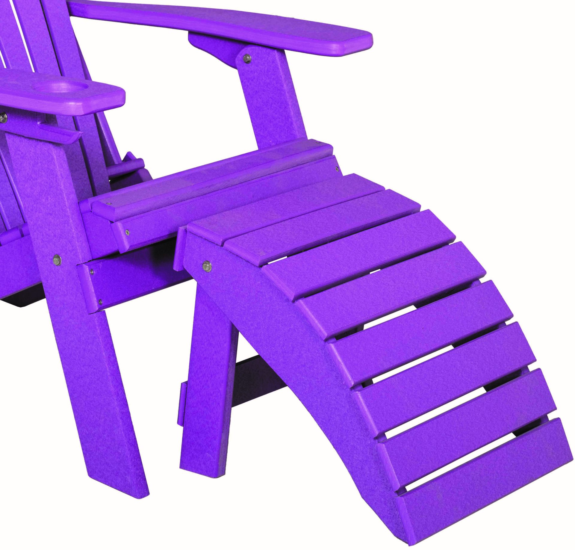 Poly Lumber Folding Ottoman for Adirondack Chair