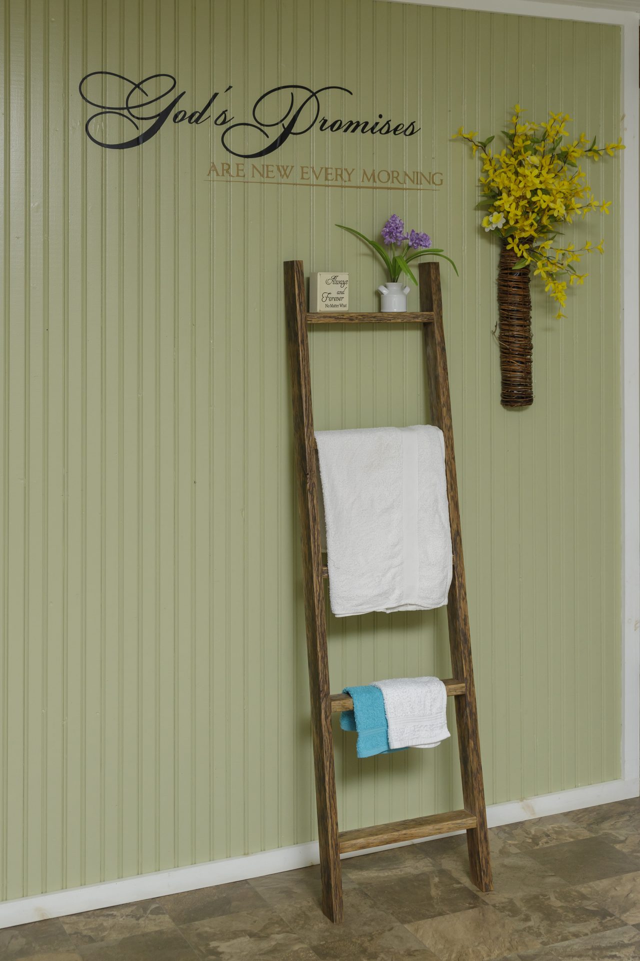 Reclaimed Oak Decorative Ladder