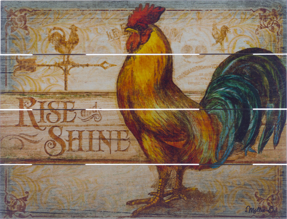 Wood Pallet Art – Rise & Shine Rooster