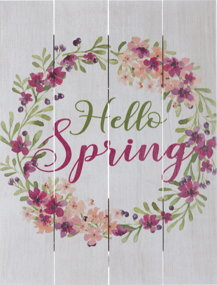 Wood Pallet Art – Hello Spring