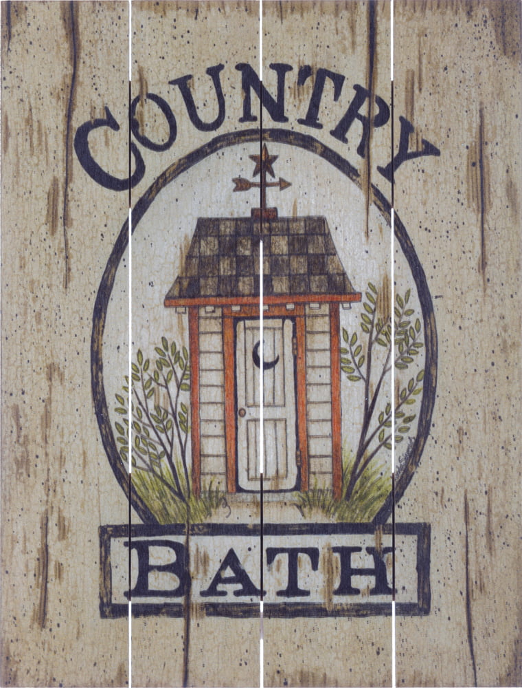 Wood Pallet Art – Country Bath Outhouse