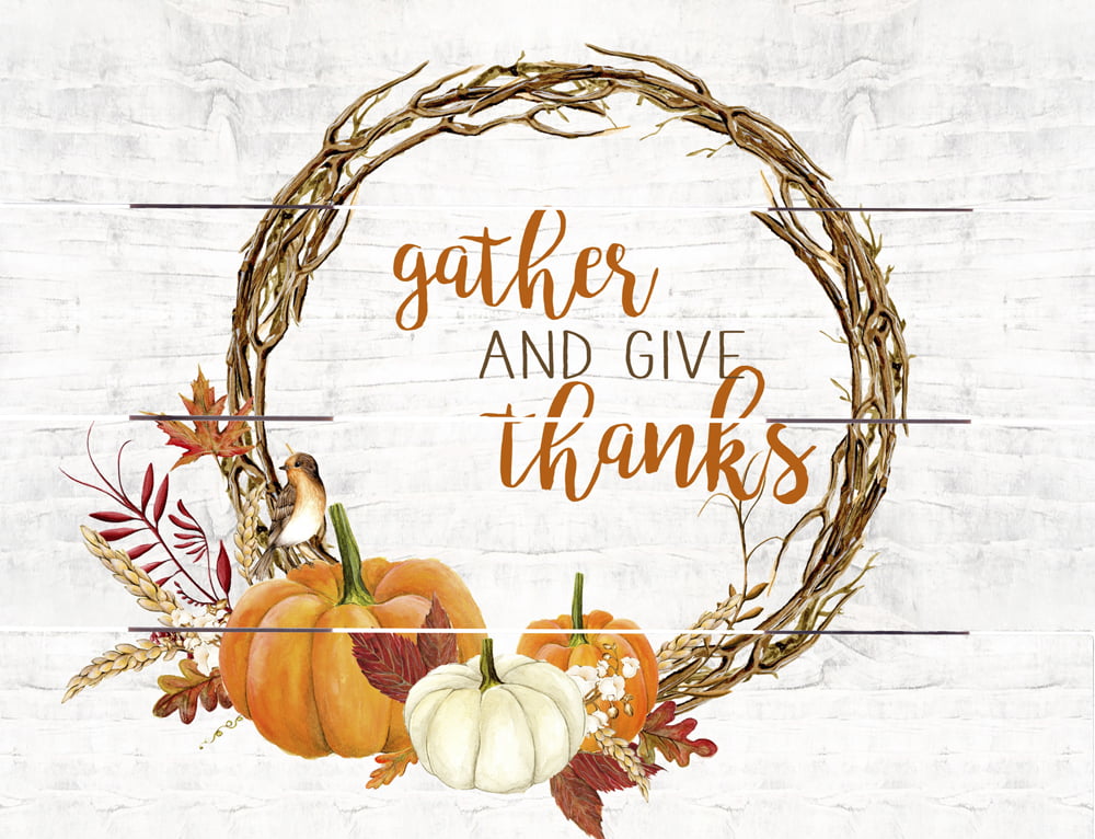 Wood Pallet Art – Gather and Give Thanks