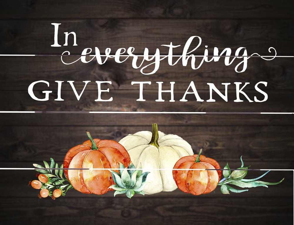 Wood Pallet Art – In Everything Give Thanks