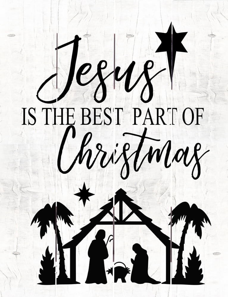 Wood Pallet Art – Jesus is the Best Part of Christmas