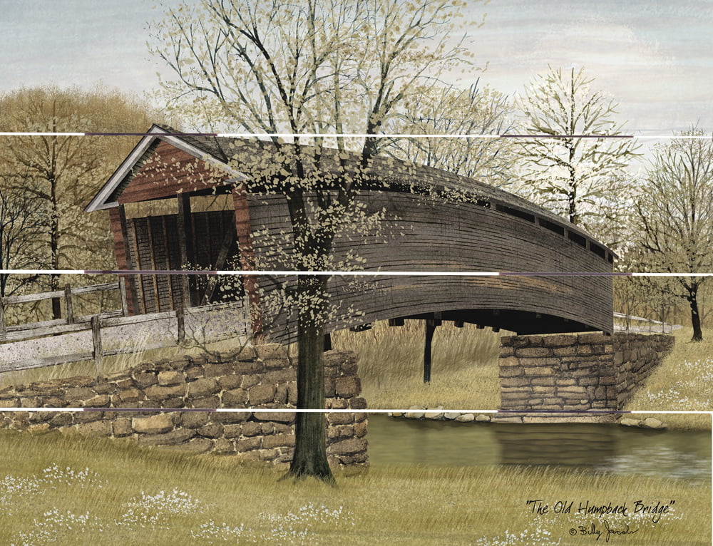 Wood Pallet Art – The Old Humpback Bridge