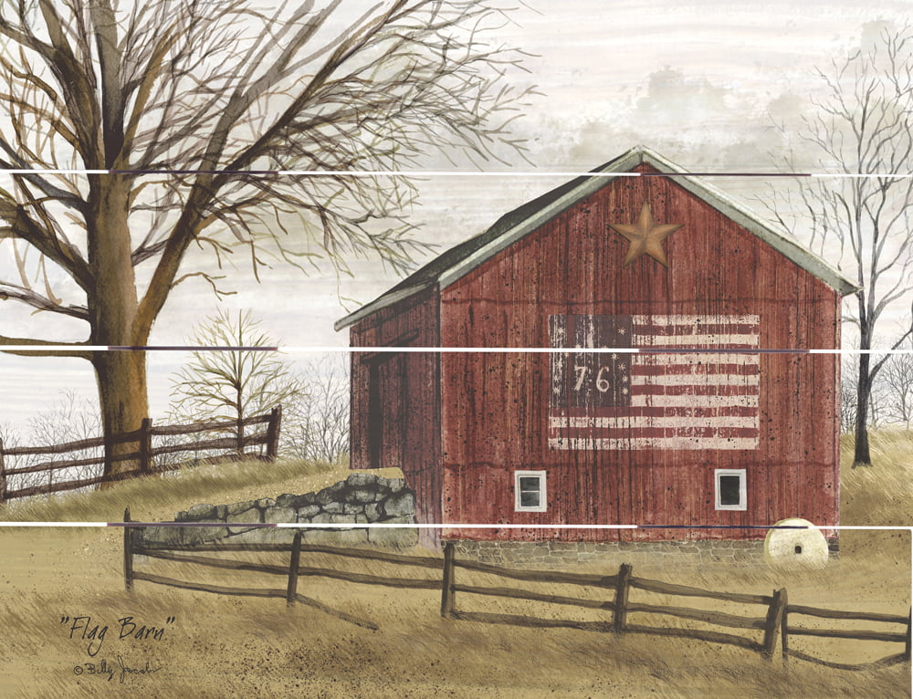 Wood Pallet Art – Flag Barn