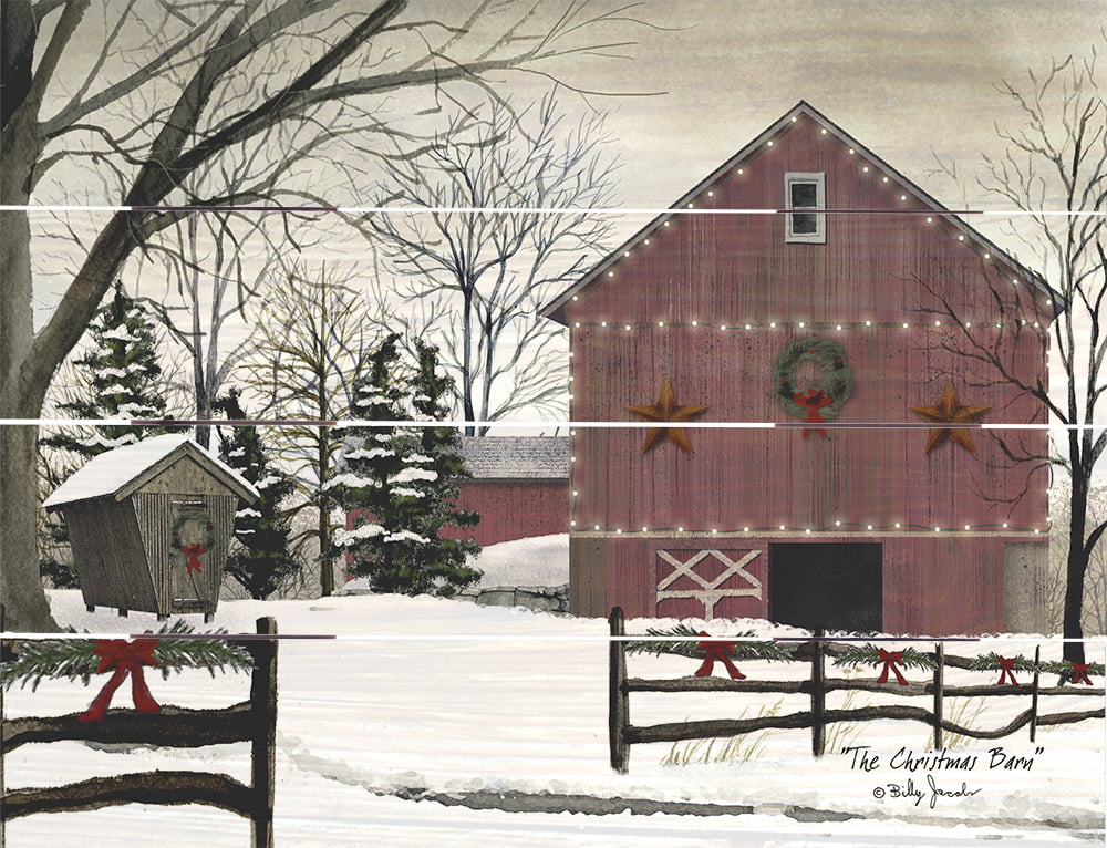 Wood Pallet Art – The Christmas Barn