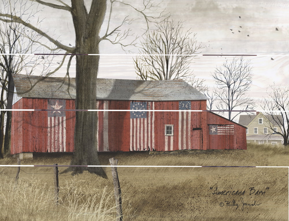 Wood Pallet Art – American Barn