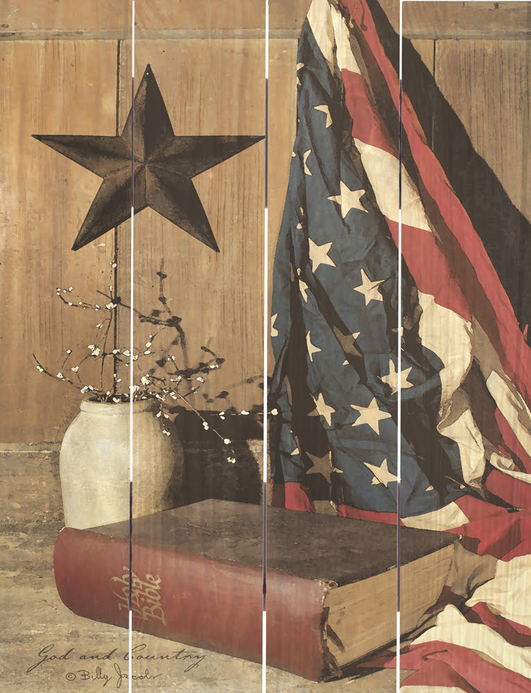 Wood Pallet Art – God and Country